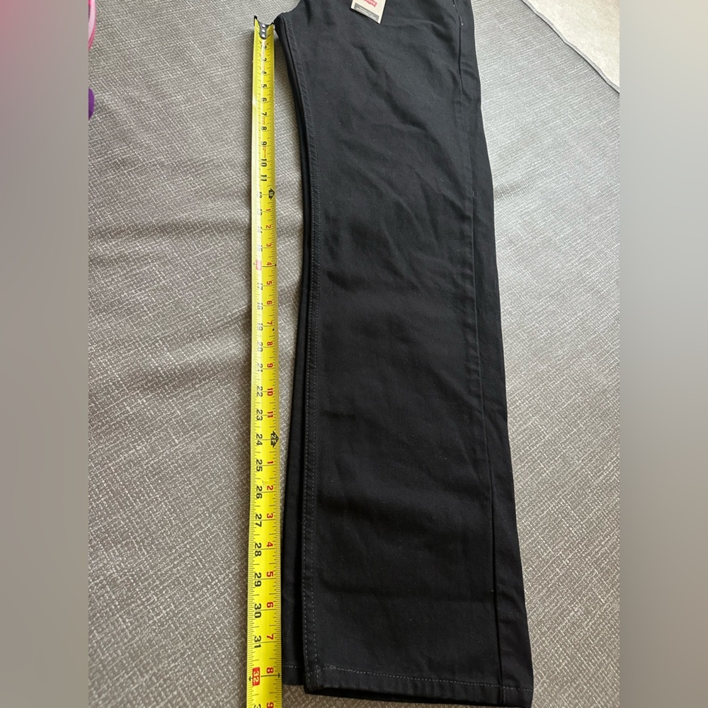 Levi's 505 Regular Fit Men's Black Jeans Size 36x32 Classic Straight‎ Leg Denim - Picture 11 of 12